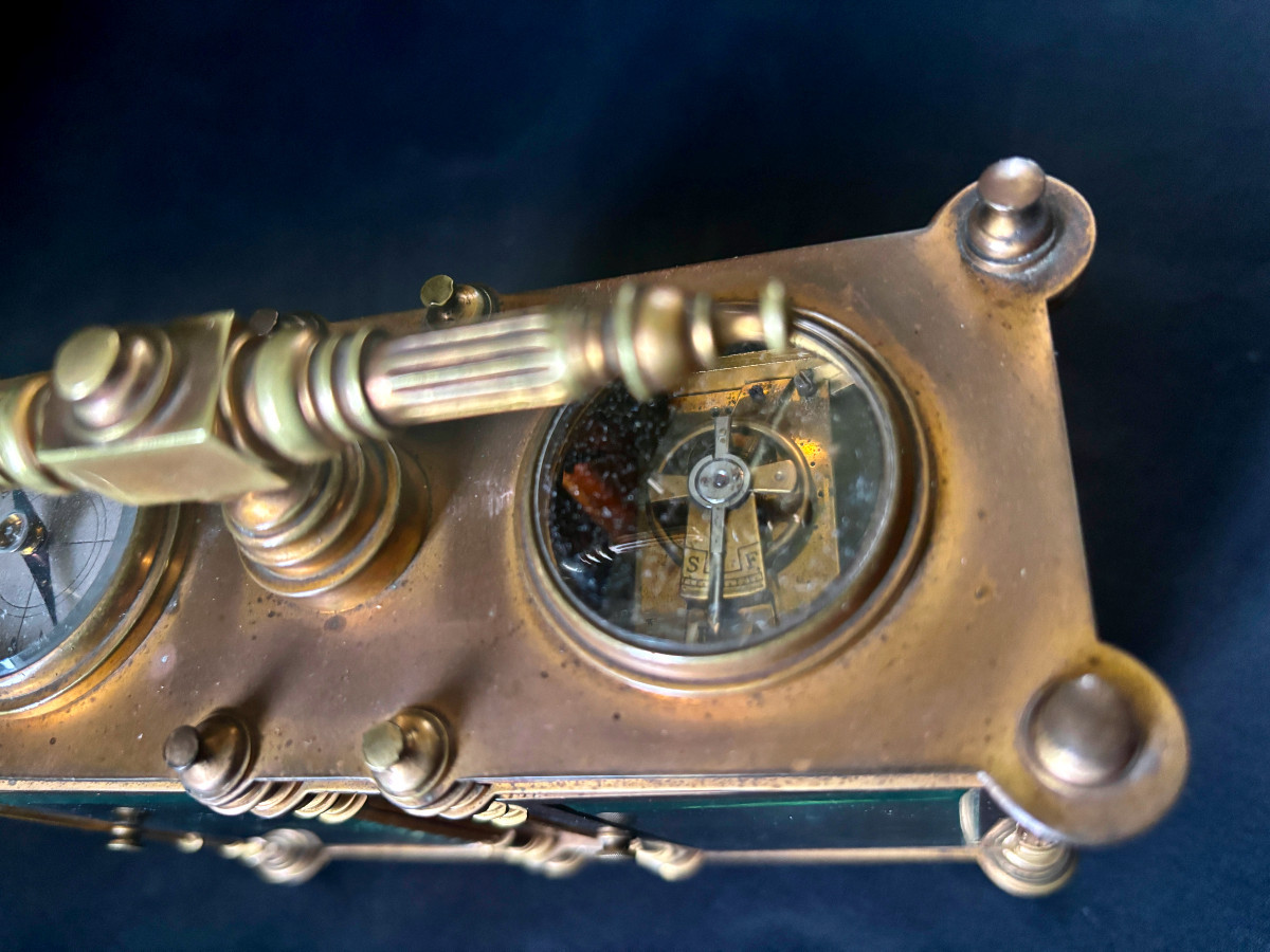 Pendulette et baromètre de bureau-photo-3