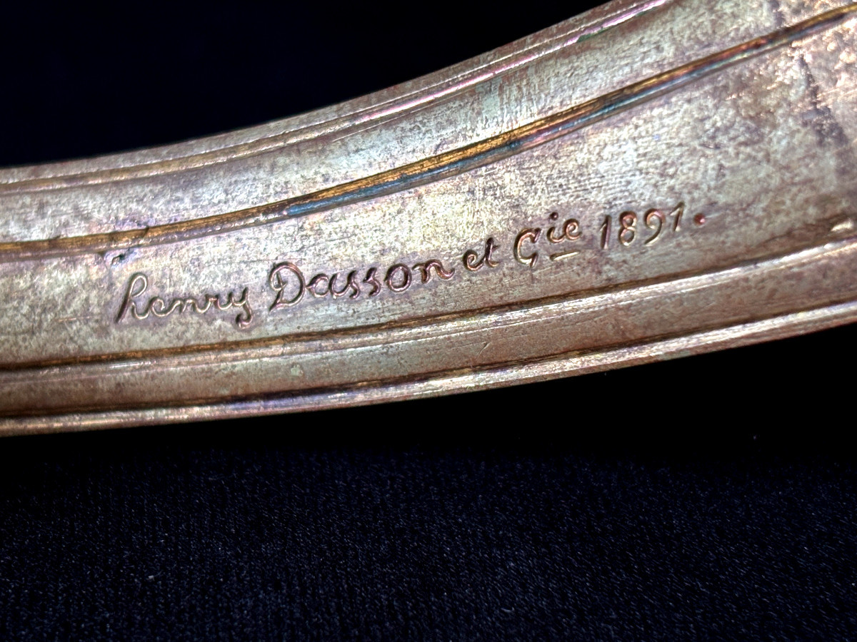 Henry Dasson Bronze Hand Candlestick-photo-2