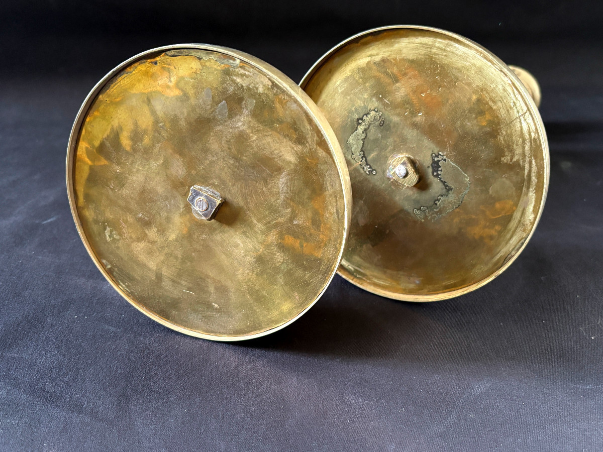 Pair Of Neoclassical Candlesticks, Italy, Circa 1800-photo-6