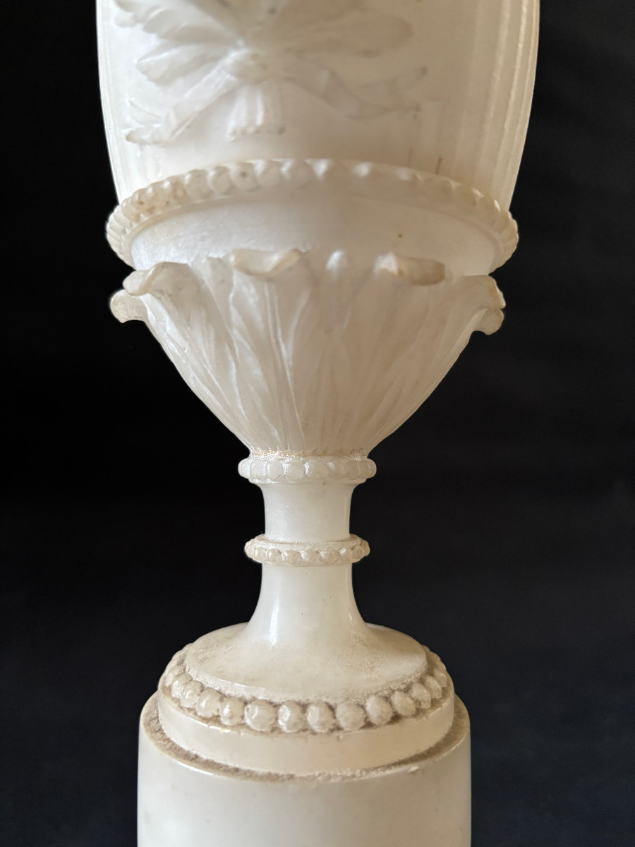 Alabaster Setting, Pair Of Ewers  -photo-1