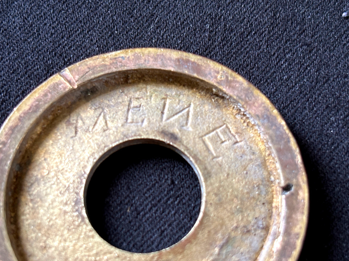 Pair Of Empire-style Candlesticks Signed Mene In Gilt Bronze-photo-7