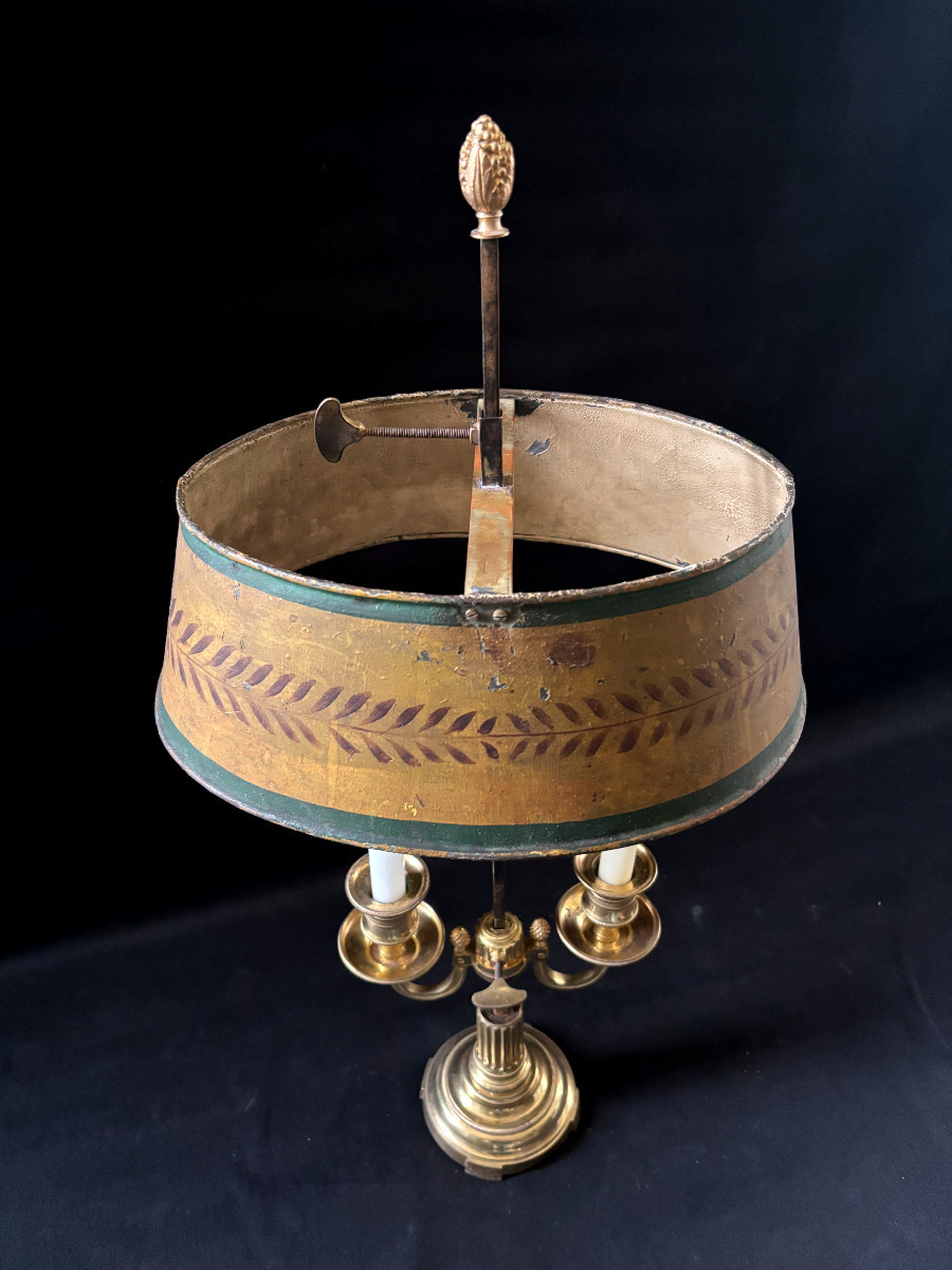 Bouillotte Lamp From The Château De Raincy In Gilt Bronze, Louis XVI Period-photo-4