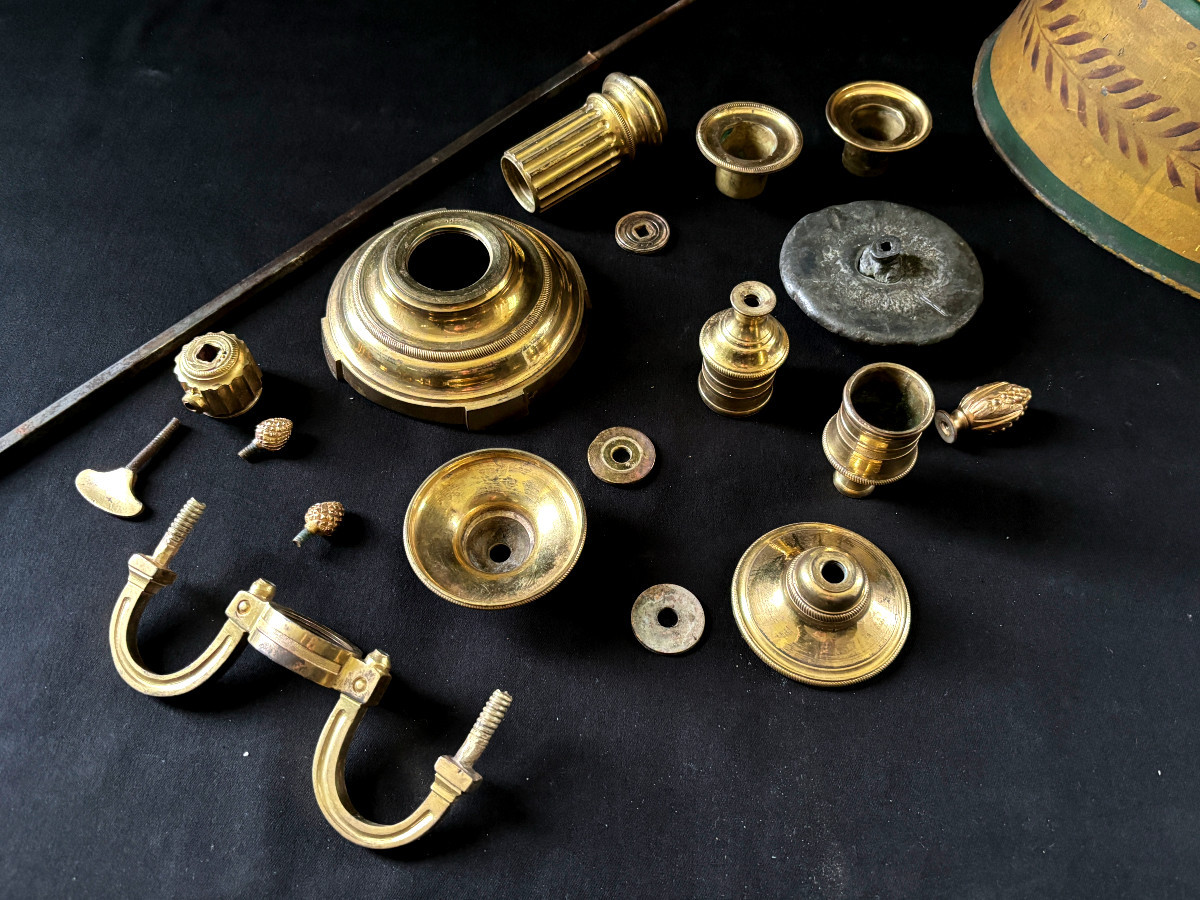 Bouillotte Lamp From The Château De Raincy In Gilt Bronze, Louis XVI Period-photo-6