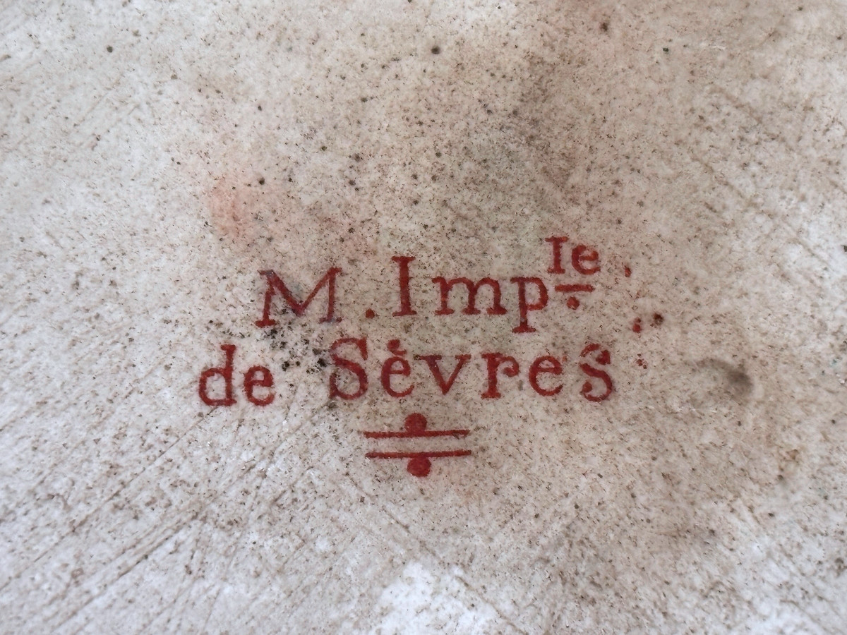 Plaque de Porcelaine de Sèvres Empire Marie Louise D'Autriche-photo-6