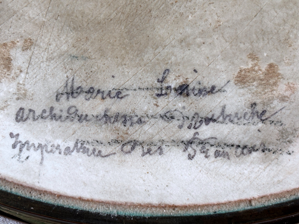 Plaque de Porcelaine de Sèvres Empire Marie Louise D'Autriche-photo-7