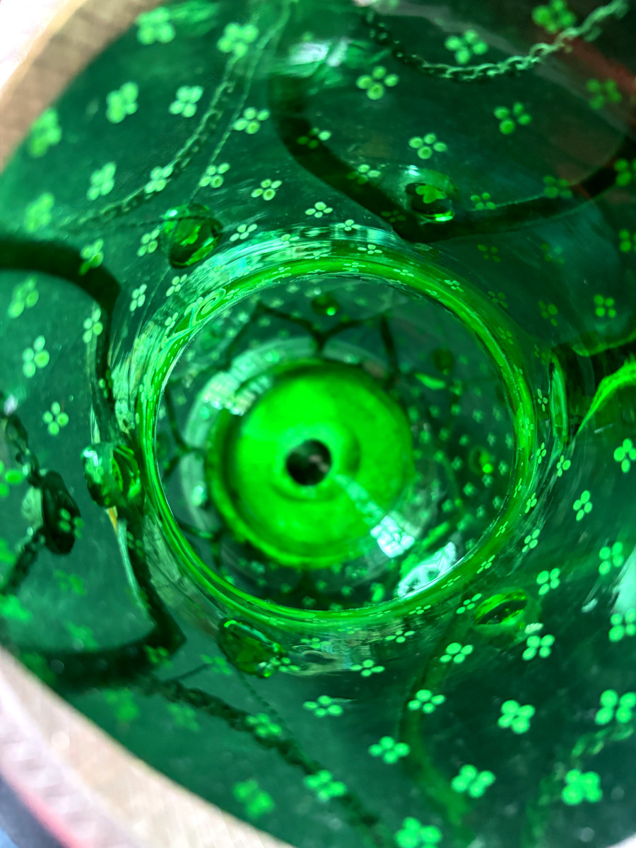 Large Enamelled Glass Pitcher-photo-7