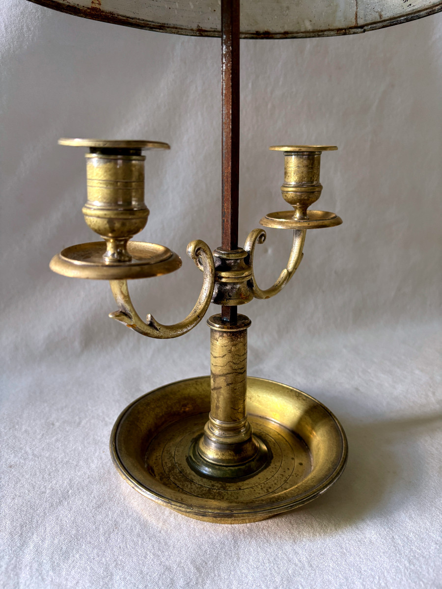 Lampe bouillotte en bronze -photo-3