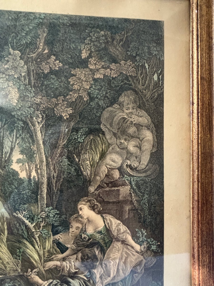 Pair Of Engravings: Hunting And Fishing-photo-6