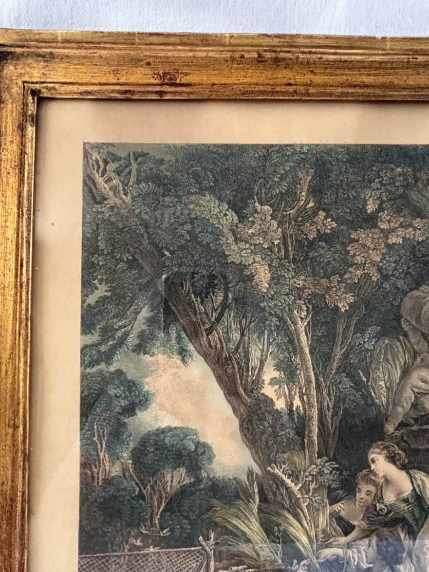 Pair Of Engravings: Hunting And Fishing-photo-7