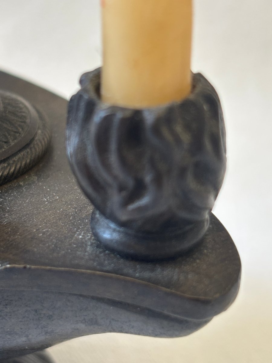 Empire-style Inkwell Shaped Like An Oil Lamp-photo-3