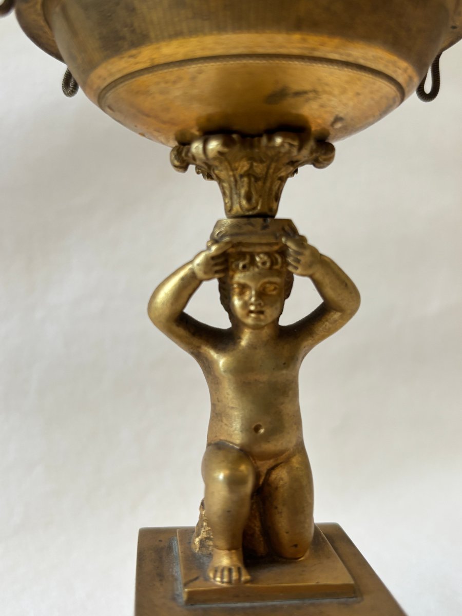 Empire-style Bronze Watch Holder With Ring Sizer-photo-3