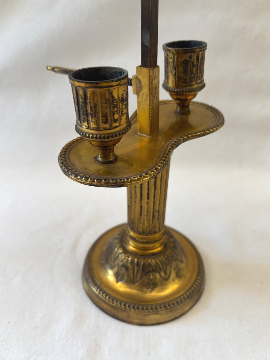 Directoire-style Hot-water Bottle Lamp In Gilded Bronze-photo-4