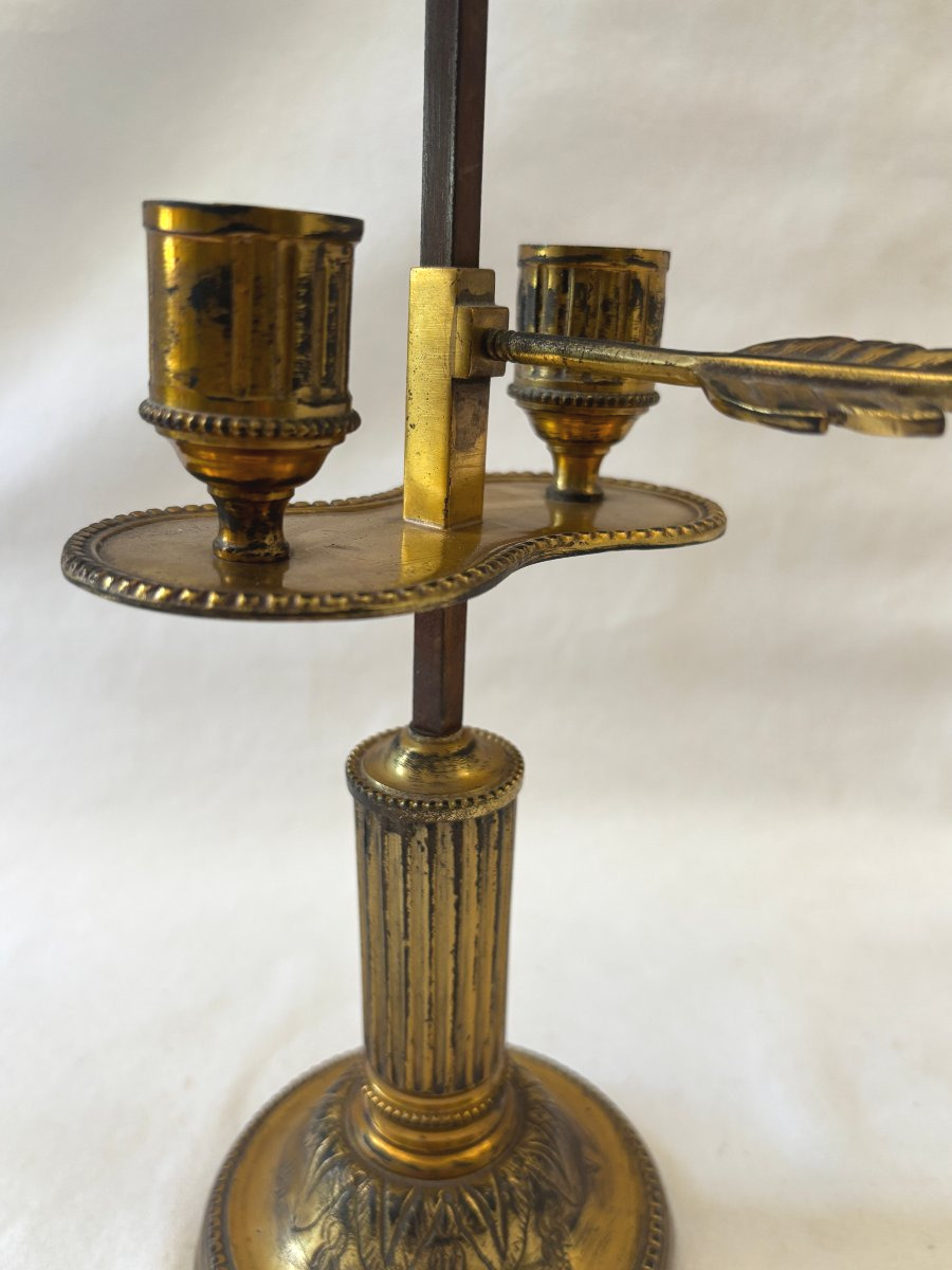 Directoire-style Hot-water Bottle Lamp In Gilded Bronze-photo-3