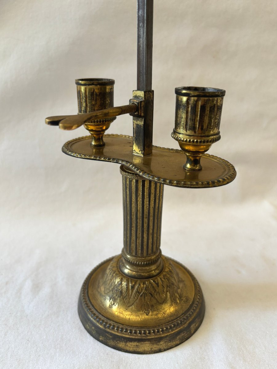 Directoire-style Hot-water Bottle Lamp In Gilded Bronze-photo-2