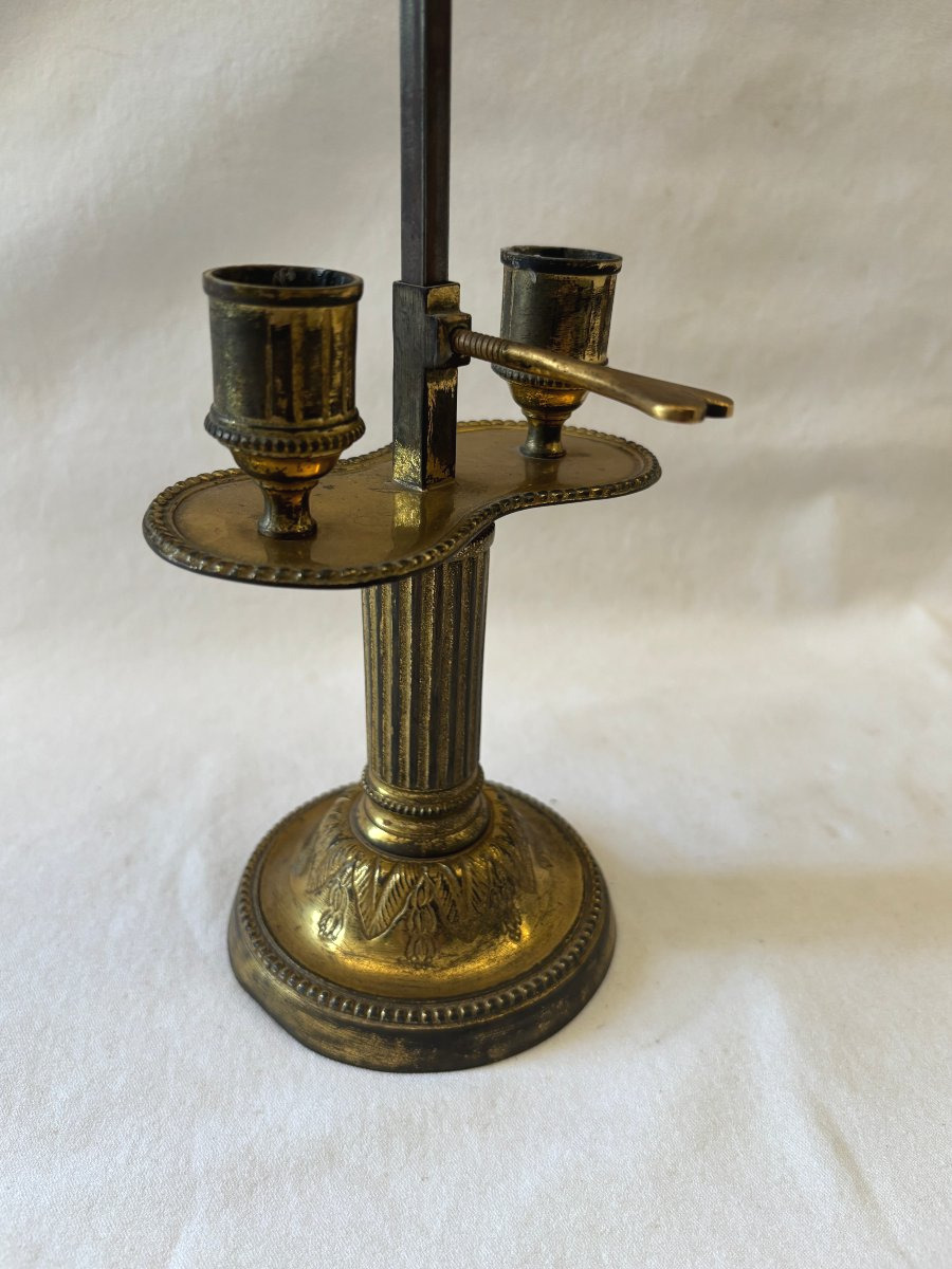 Directoire-style Hot-water Bottle Lamp In Gilded Bronze-photo-3