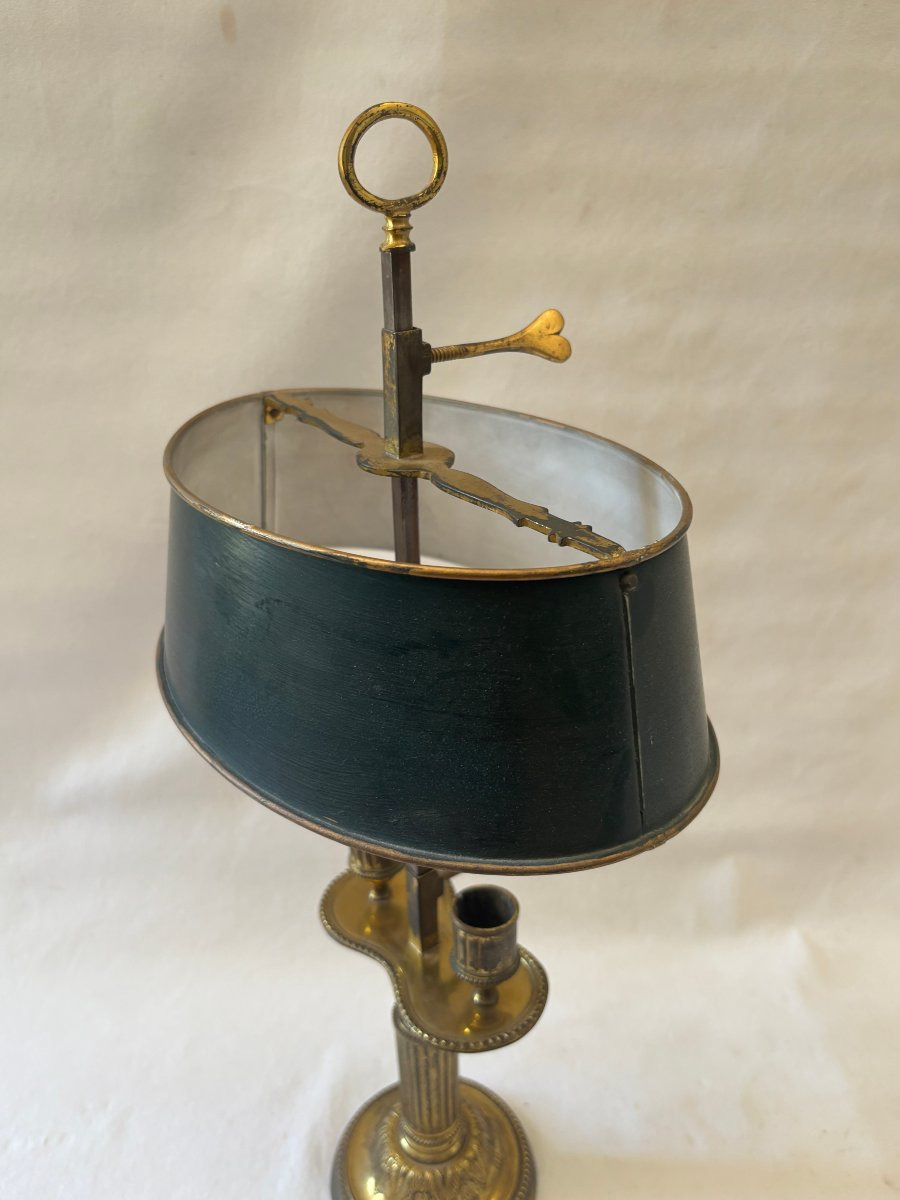 Directoire-style Hot-water Bottle Lamp In Gilded Bronze-photo-3