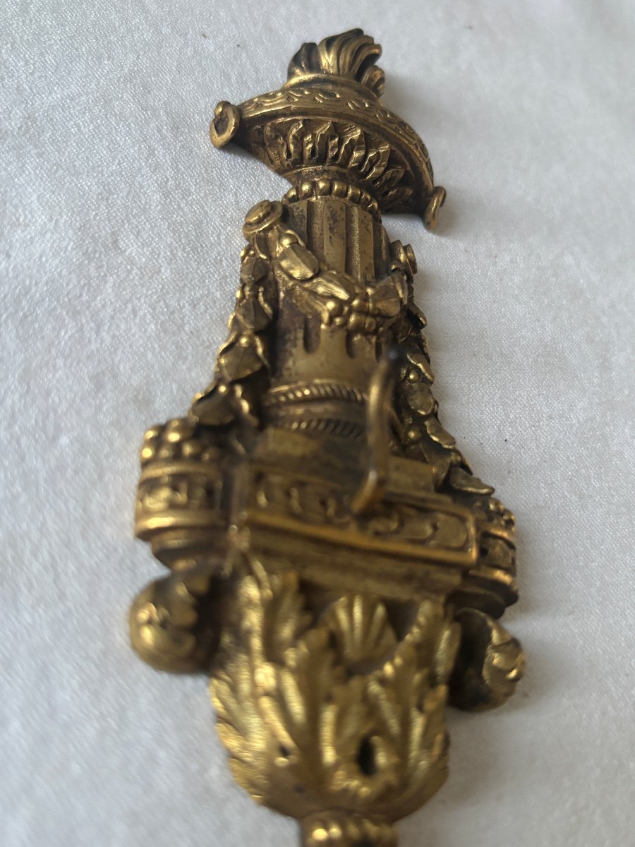 Miniature Door In Gilded Bronze From The Louis XVI Period-photo-4