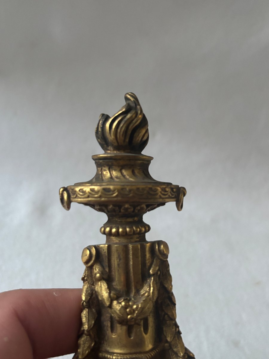 Miniature Door In Gilded Bronze From The Louis XVI Period-photo-1