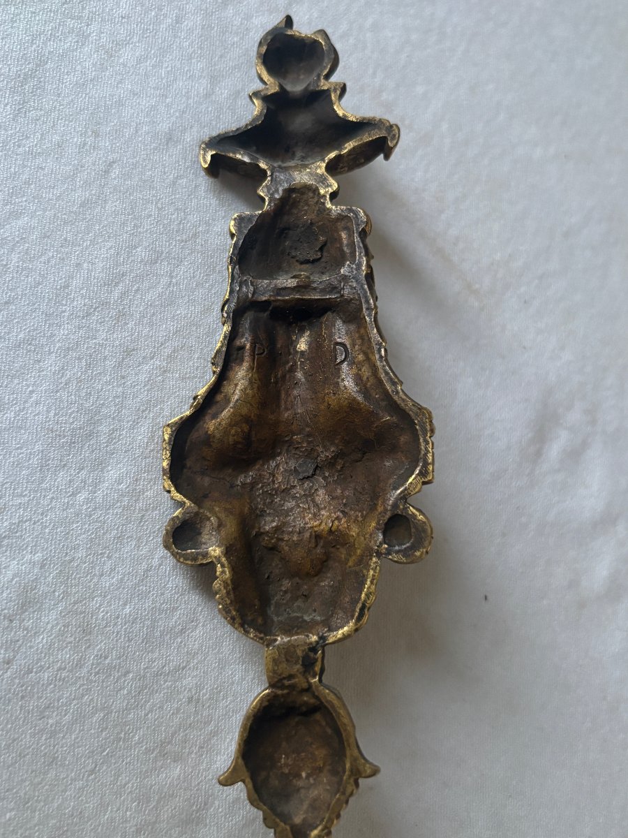 Miniature Door In Gilded Bronze From The Louis XVI Period-photo-4