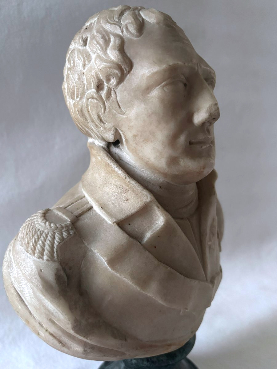 Marble Bust Of A Marshal From The First Empire-photo-3