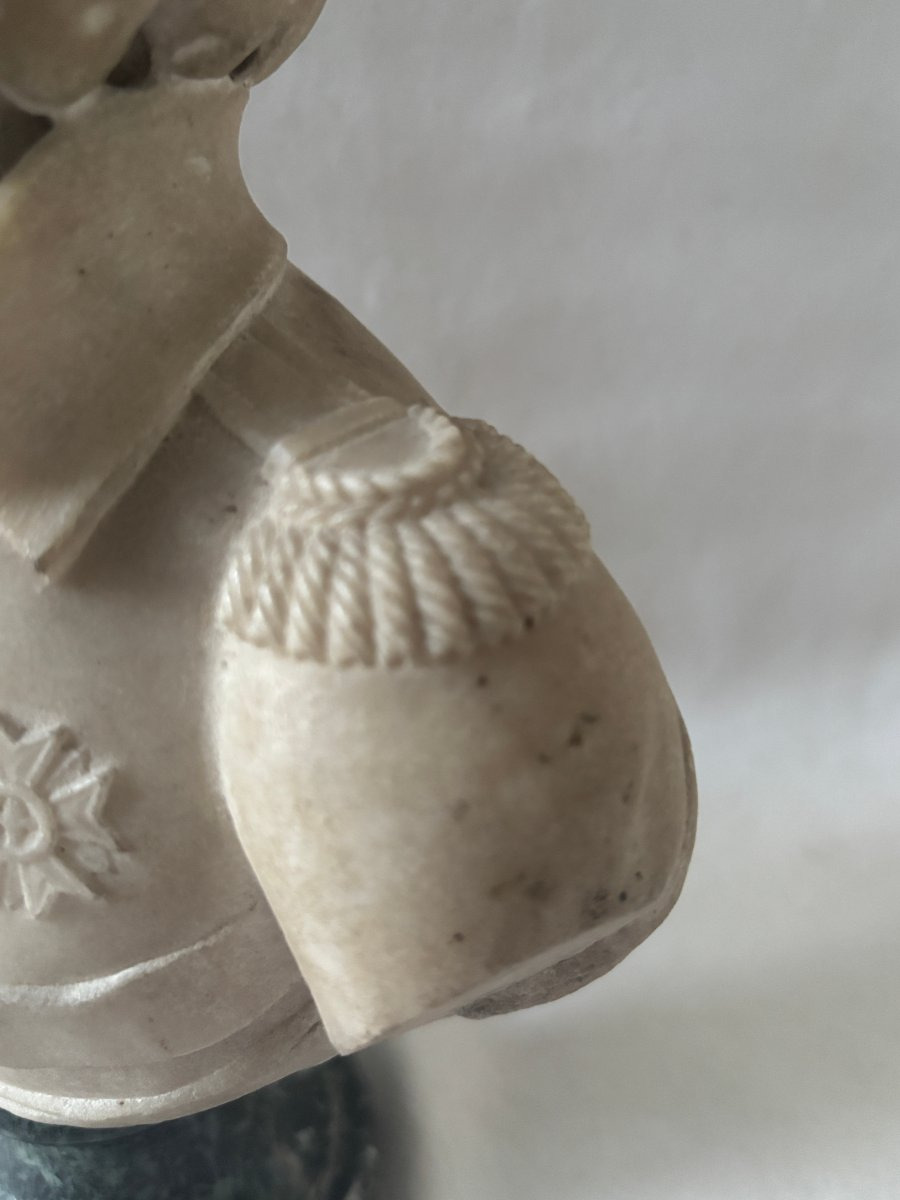 Marble Bust Of A Marshal From The First Empire-photo-2