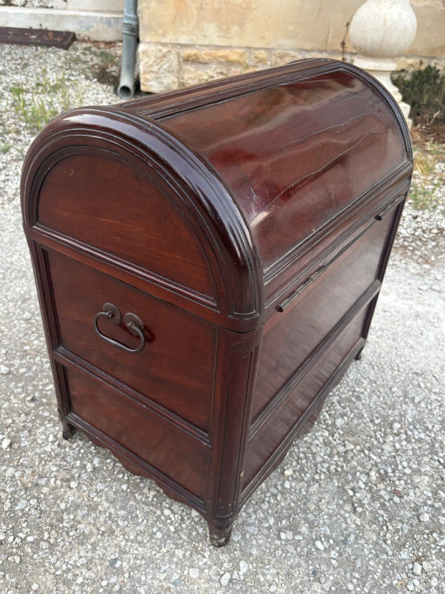 Small Chest Made Of Solid Mahogany In The Louis XV Style-photo-3