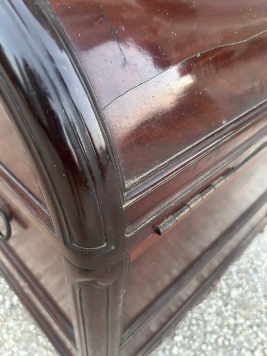 Small Chest Made Of Solid Mahogany In The Louis XV Style-photo-2