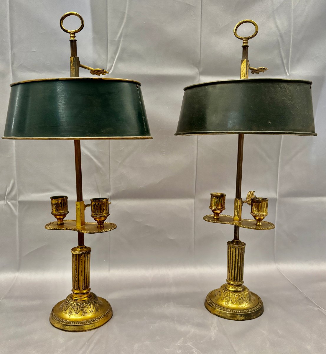 Pair Of Louis XVI-era Hot Water Bottle Lamps