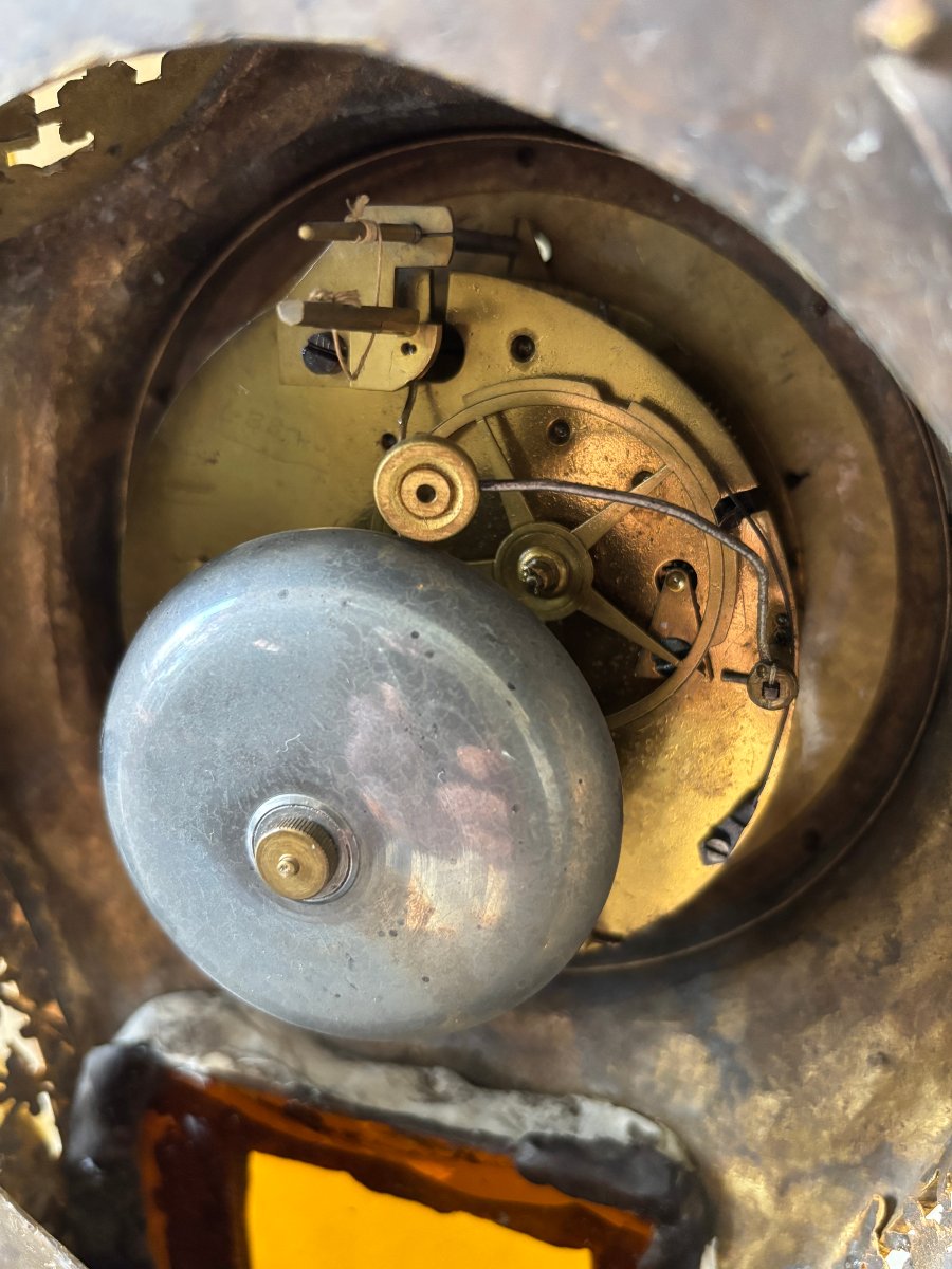 Cartel d'époque Louis XVI en Bronze Doré-photo-7