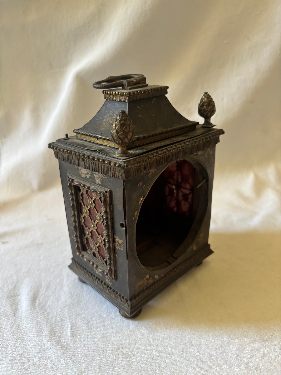Caisse pendule d'officier époque Louis XVI-photo-2