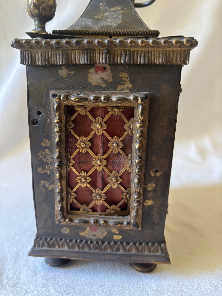 Caisse pendule d'officier époque Louis XVI-photo-4