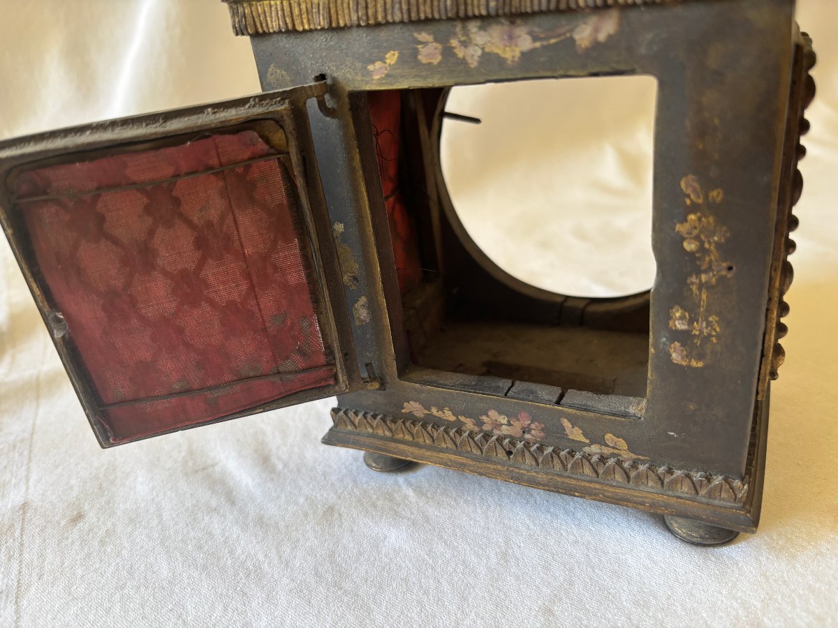 Caisse pendule d'officier époque Louis XVI-photo-4