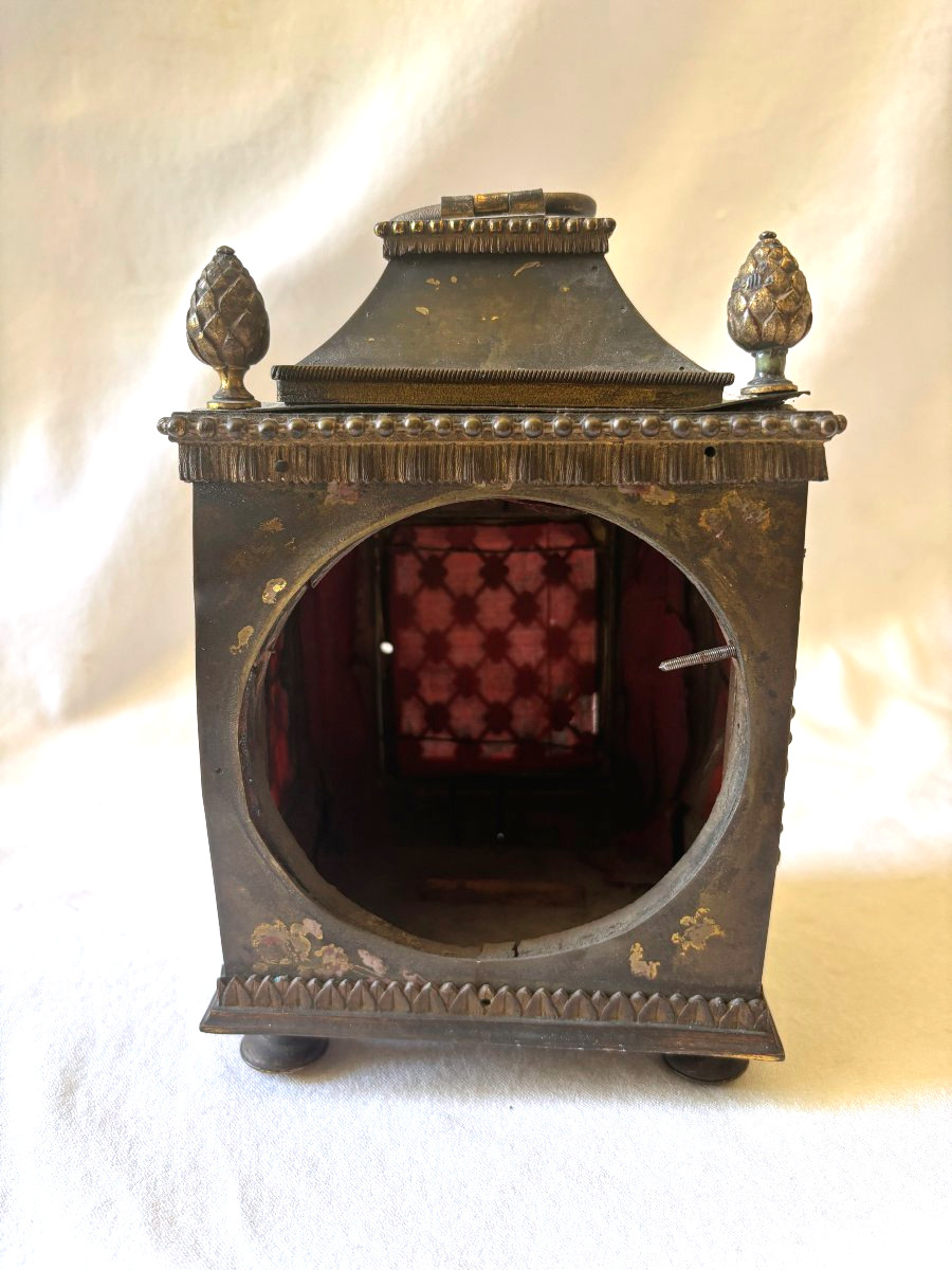 Caisse pendule d'officier époque Louis XVI