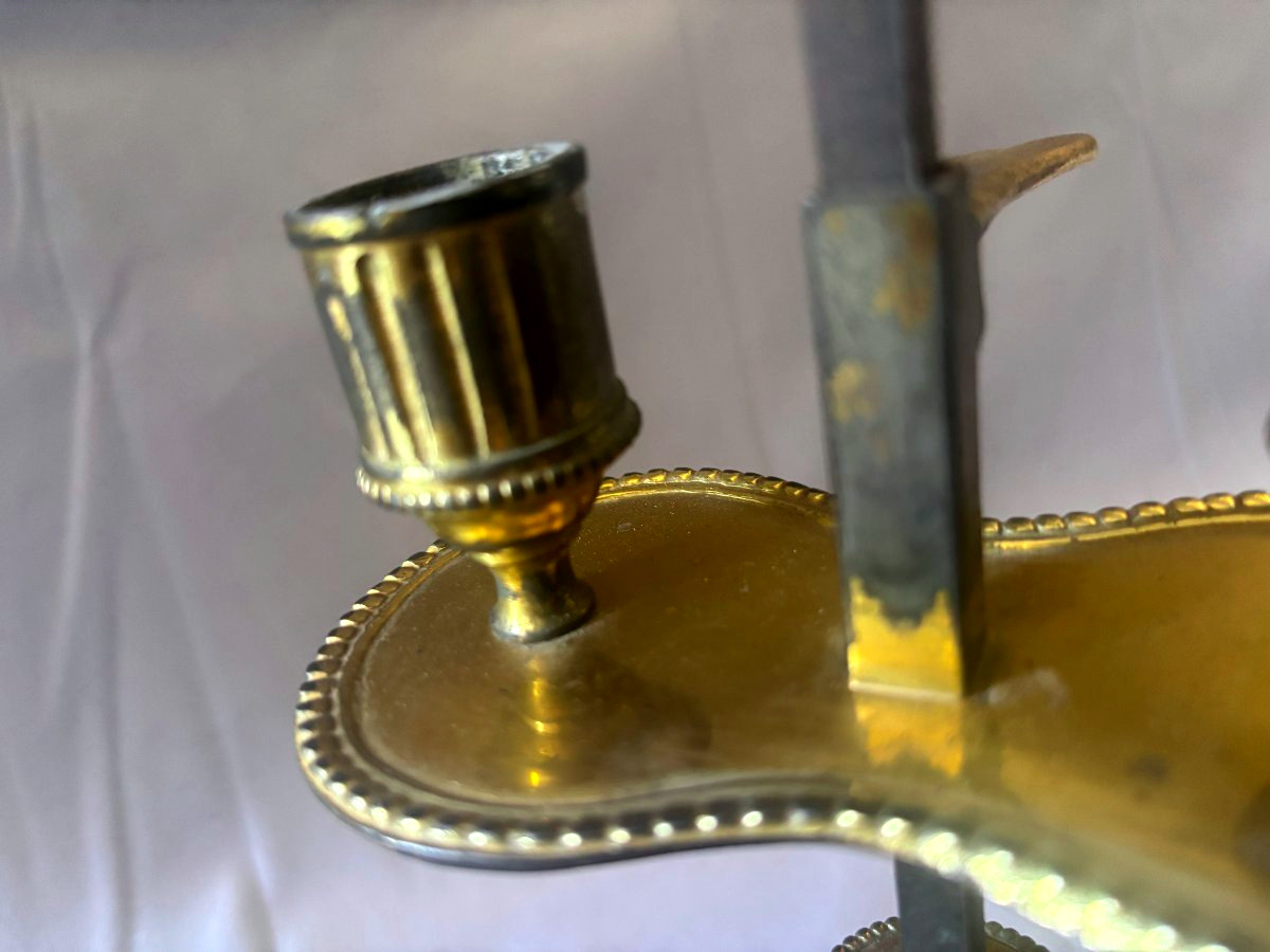 Lampe bouillotte Louis XVI en bronze-photo-2