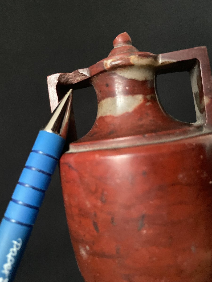 Guiseppe Valadier Paire De Précieux Vases En Marbre Néoclassique-photo-8