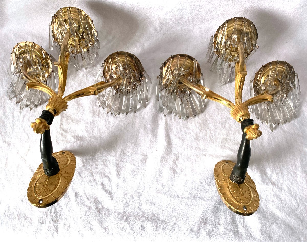 Pair Of Empire Period Lights