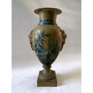 Painted Sheet Metal Vase
