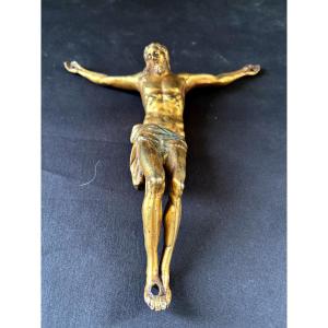 17th Century Gilt Bronze Christ