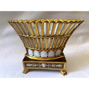 Empire-style Openwork Porcelain Bowl
