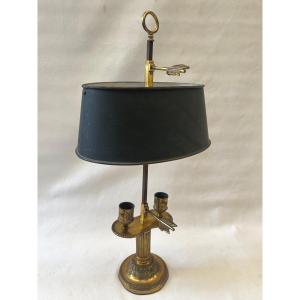 Directoire-style Hot-water Bottle Lamp In Gilded Bronze