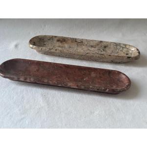 deux porte crayon en marbre