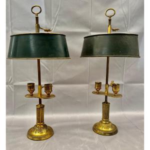 Pair Of Louis XVI-era Hot Water Bottle Lamps