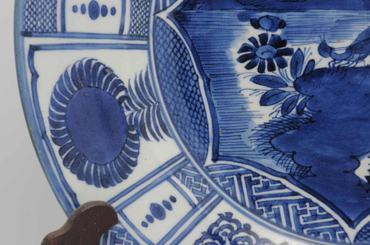 Japon - Grand plat en porcelaine d’Arita à décor 'kraak, époque Edo 1670–1690-photo-1