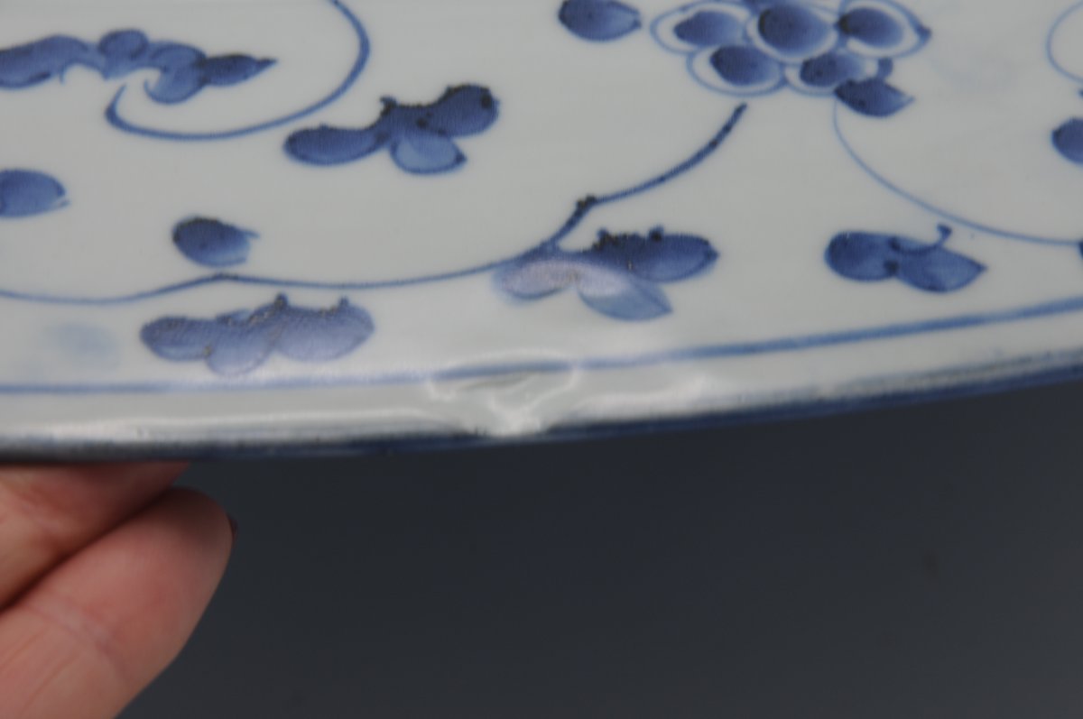 Japon - Grand plat en porcelaine d’Arita à décor 'kraak, époque Edo 1670–1690-photo-6