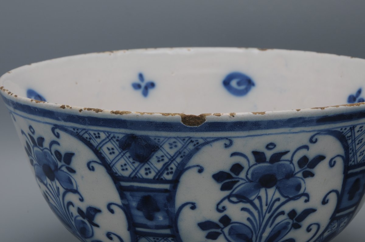 Paire de bols en faïence de Delft en camaieu blue, XVIIIe siècle-photo-5