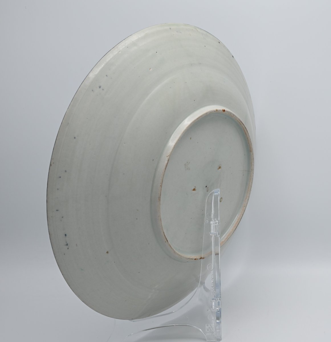 Antique Japanese Arita Blue And White Kraak-style Dish, Edo Period, Circa 1680-photo-2