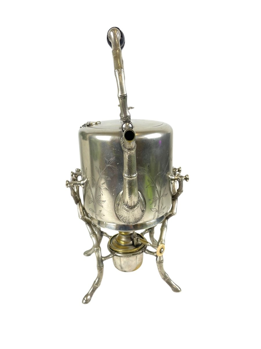  Samovar En Métal Argenté Allemand ( Wurttembergische Metal Waren Fabrik)-photo-2