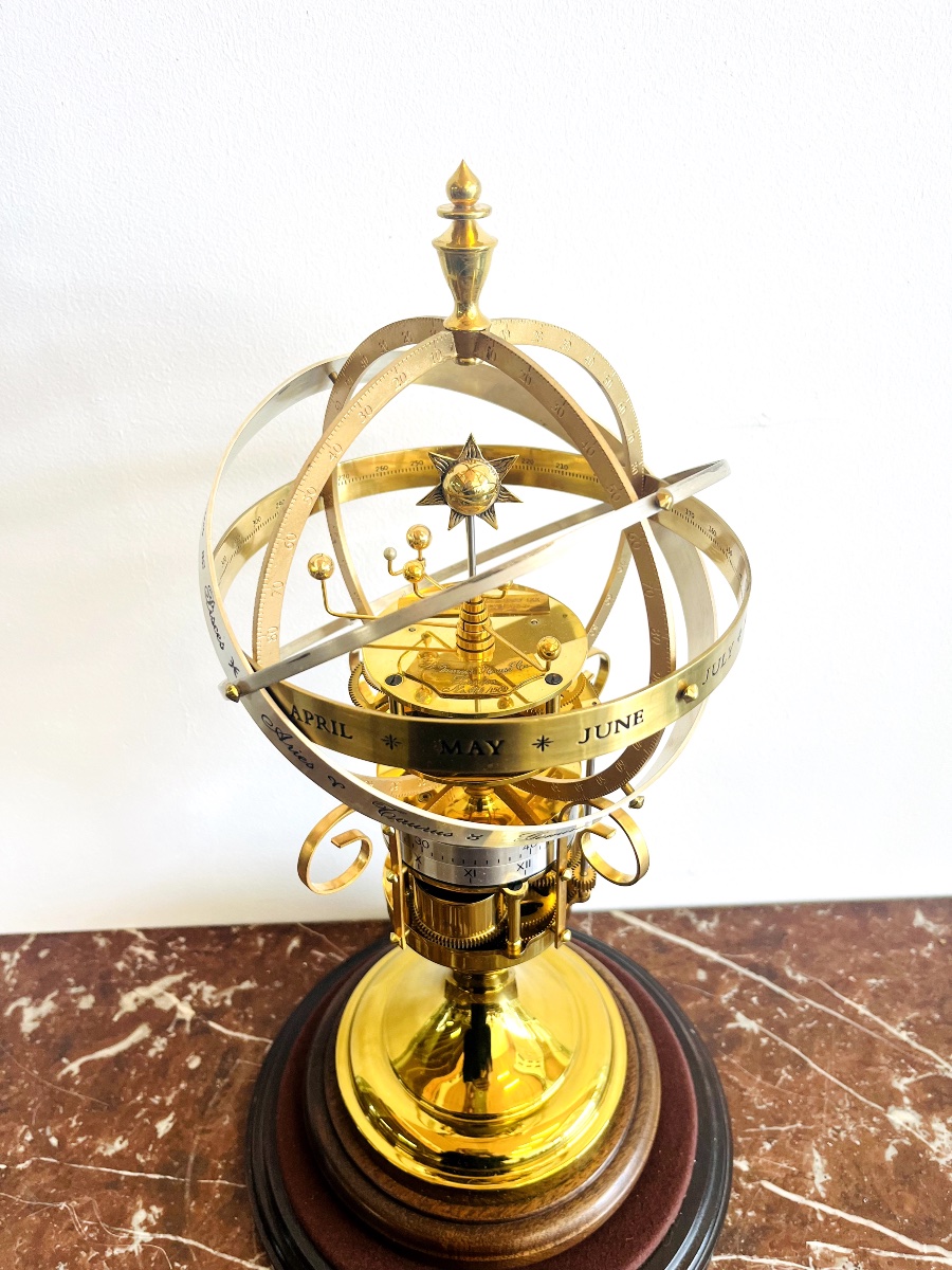 Horloge Orrery  Par John Mercer, d'Exeter Devon Clocks -photo-3