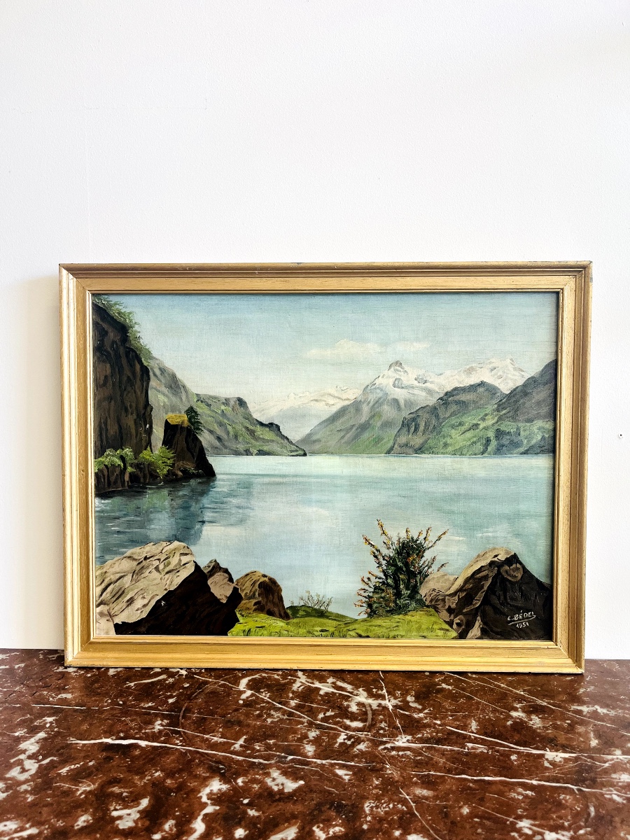 Oil Painting On Canvas By Christine Durif-bedel (1876-1962)