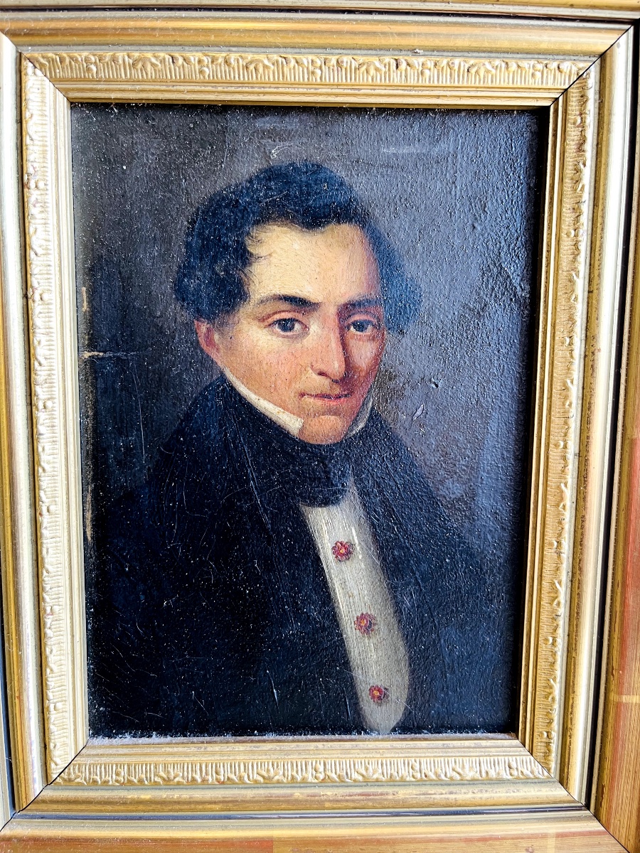 Oil Painting On Panel Henri Möckly 1805-1881-photo-3